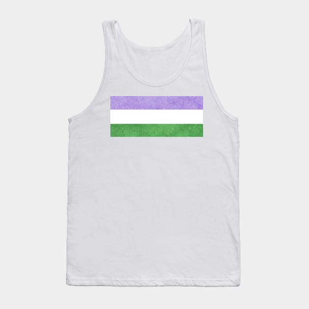 Shimmer Genderqueer Pride Flag Tank Top by whizz0